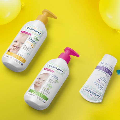 Packaging design for organic Baby products