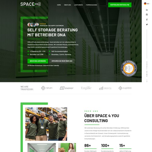 SELF STORAGE COMPANY WEBSITE DESIGN