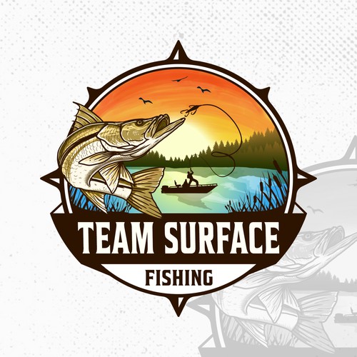 fishing emblem logo