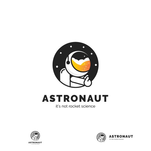 Astronaut Logo for Brewery