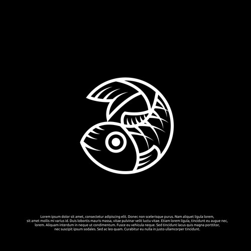 Logo concept for fish company