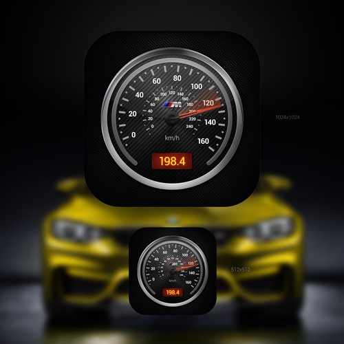 BMW M Power Speedometer APP Design