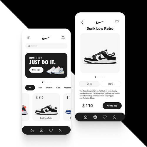 Nike Mobile App Design