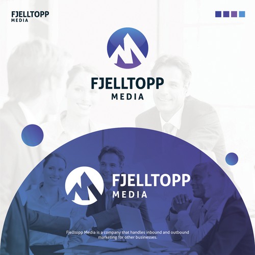 FJELLTOPP MEDIA Logo Design