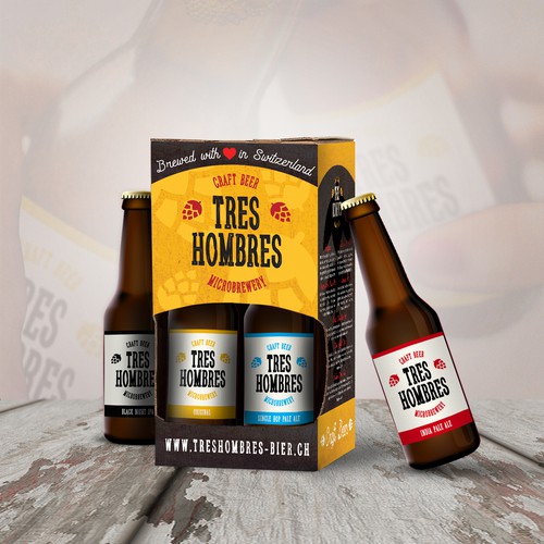 Beer Packaging Design for Tres Hombres