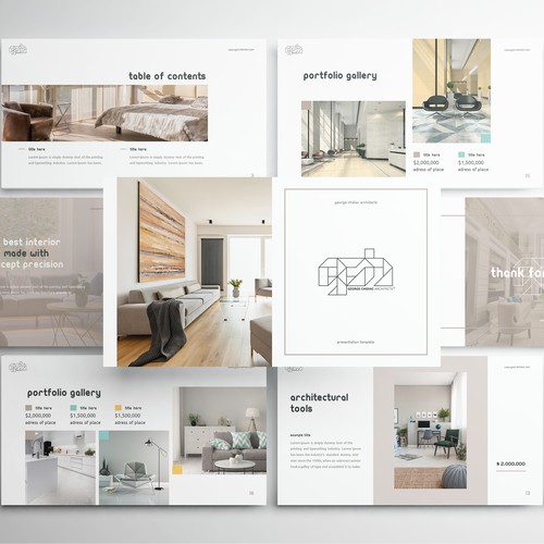 Powerpoint Template presentation for George Chidiac Architects