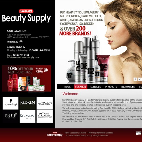 Beauty Supply Website redesign