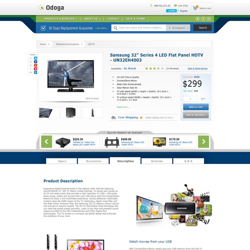 Consumer Electronics E-Commerce website desgin