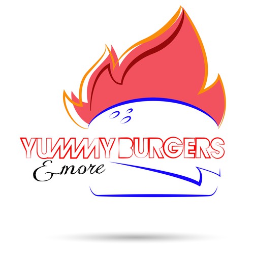 logo for yummy burger