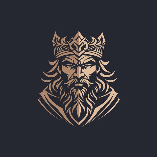 King mascot Logo