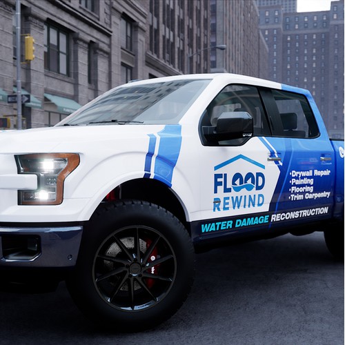 Flood Rewind Truck wrap