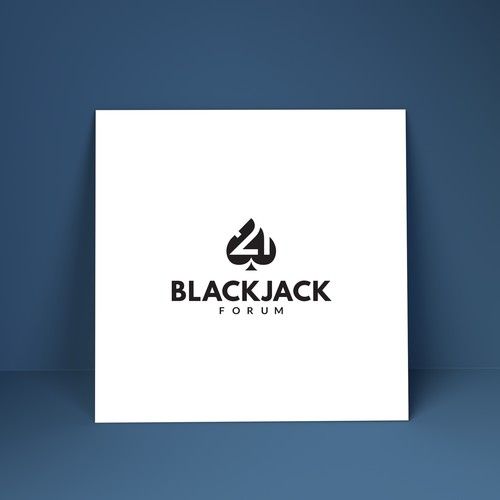 Bold logo for a Blackjack game forum