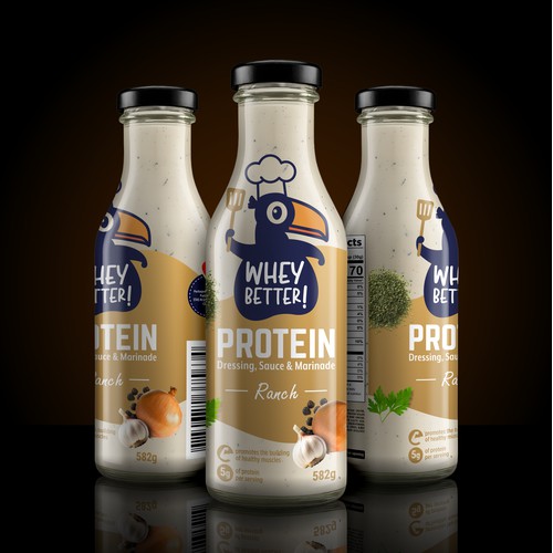 PROTEIN SAUCE - BOTTLE LABEL
