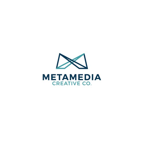 Clean logo concept for METAMEDIA