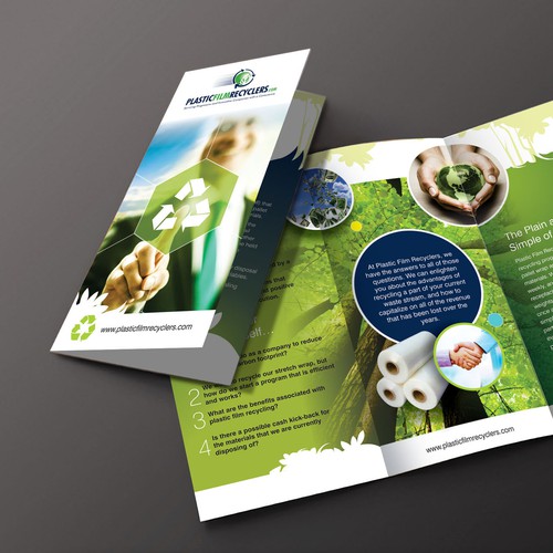 Create a Stylish and Innovative Brochure for a Plastic Recycling Company