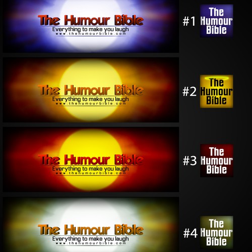 Design a cover and profile picture for the facebook page 'The Humour Bible'