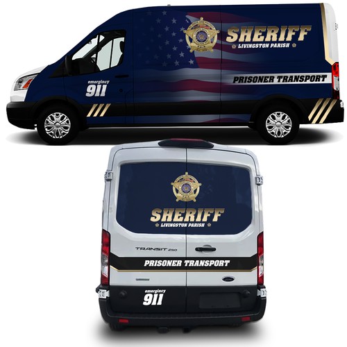 Sheriff van wrap