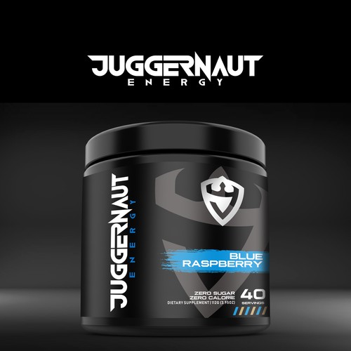 Juggernaut Energy Label Design