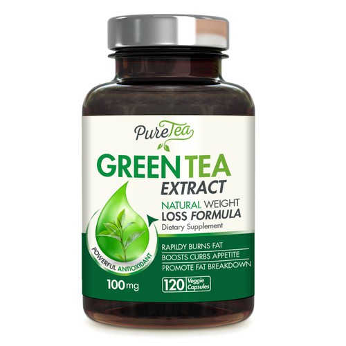 green tea label