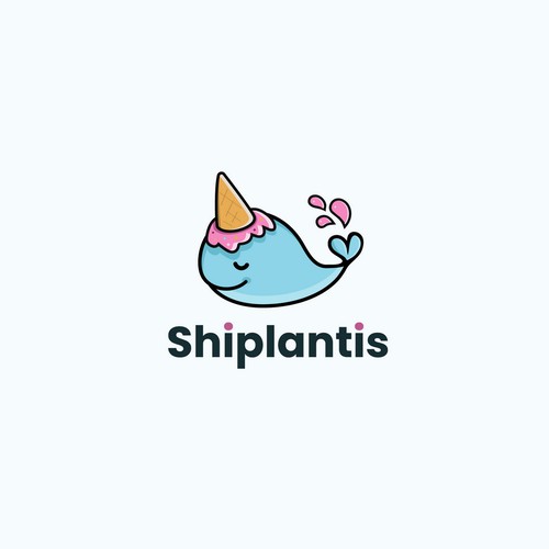 Logo for a company Shiplantis that  provides postage labels you can pay for with Bitcoin.