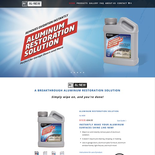 Household Cleaning Brand Ecommerce Design