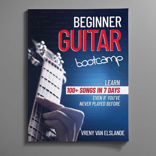 Guitar book with songs and how to play them