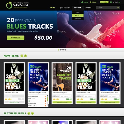 Redesign of a Guitar Tuition Website