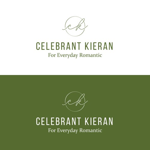 Wedding celebrant logo that appeals to brides