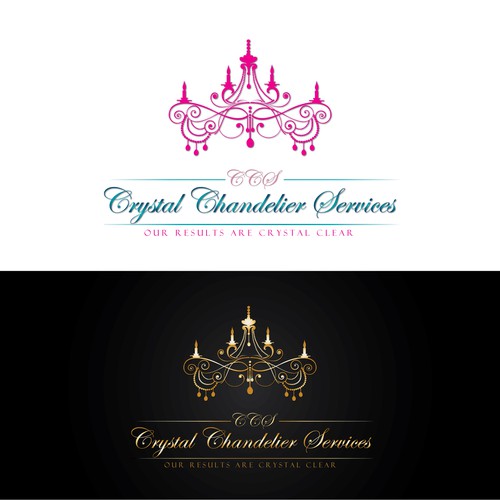Create the next logo for Crystal Chandelier Services