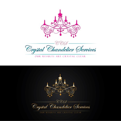 Create the next logo for Crystal Chandelier Services