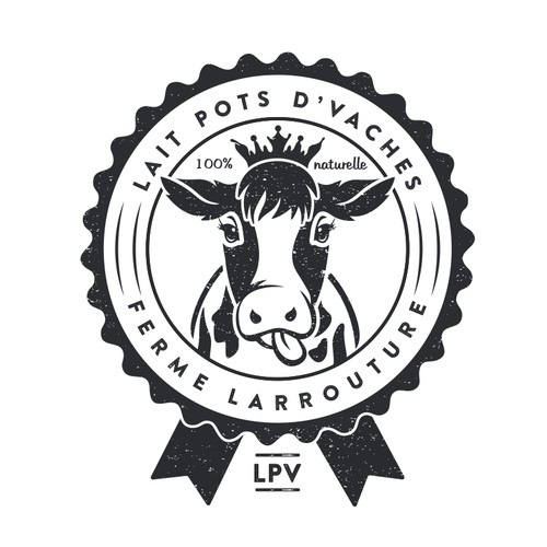 Vintage dairy logo