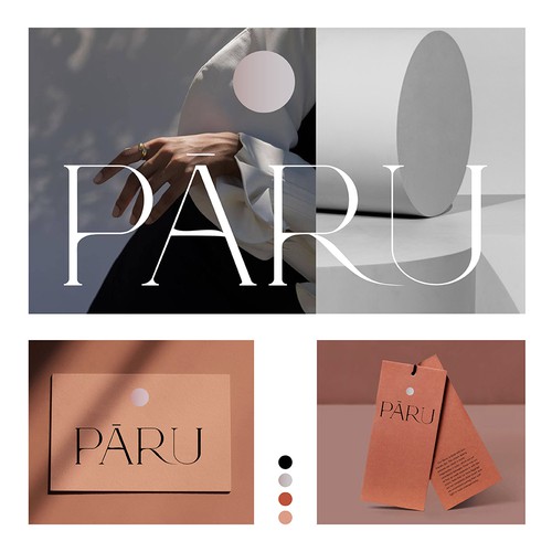 Branding for womenswear brand Paru (Winning design). 