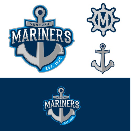 Design the crest for a youth ice hockey club (Ventura Mariners)