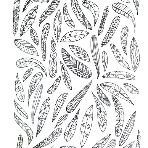 pattern of feathers