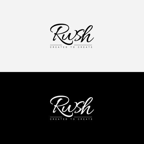 Crea un logo para Rwsh una empresa 100% creativa