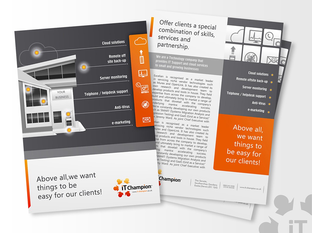 Create the next business or advertising for IT Champion Ltd