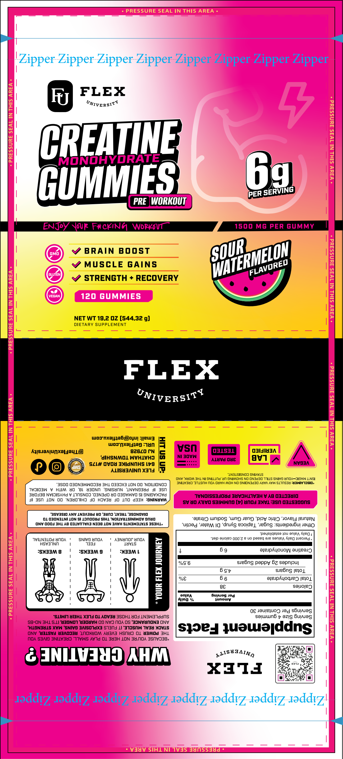 Creatine Gummies Label updates, consultation and dieline change