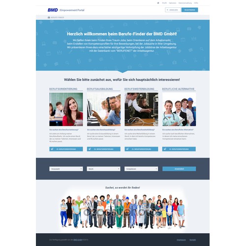 Landing Page Design - Jobs Talent Market