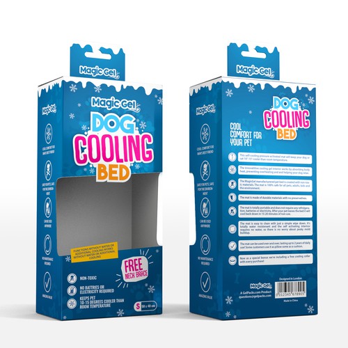Design Packaging Dog Cooling Bed