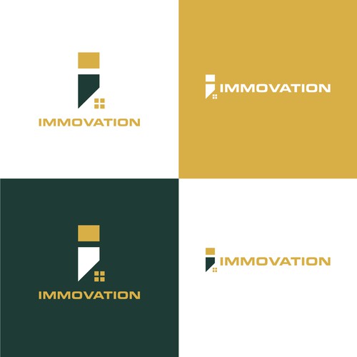 Bold, clean and professional logo concept for IMMOVATION.