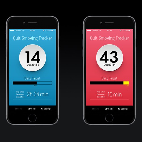 Quit Smoking app for Apple iPhone