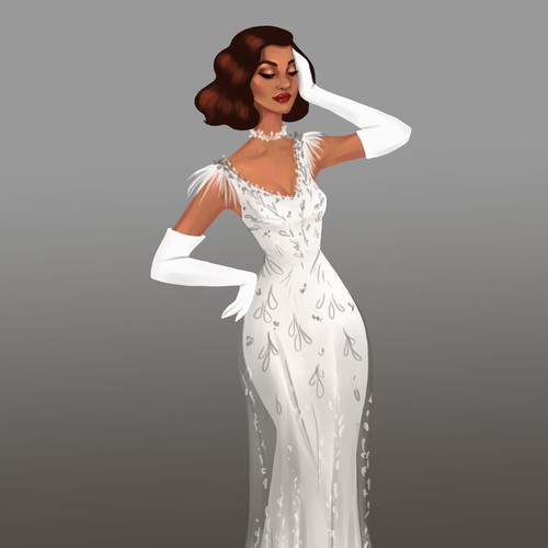 Glam of old Hollywood