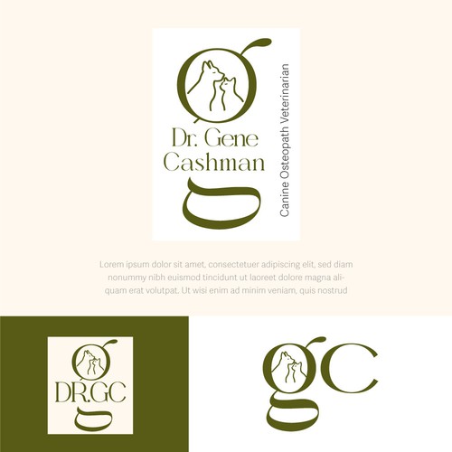 clean and subtle logo for premium vet service
