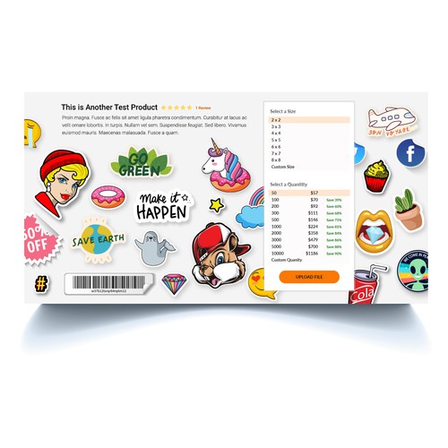 Sticker Company Product page header/backdrop image