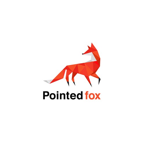logo concept for pointed fox