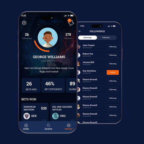 User Profile UI