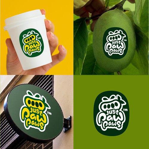 Logo design for pawpaw fruit tree nursery – Just Pawpaws