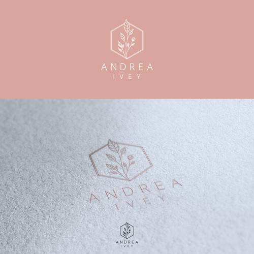 Modern logo for Andrea Ivey stylist 