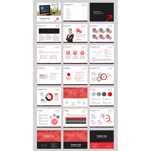 Sleak and modern Word and Power Point editable templates for our agency.