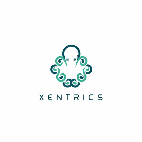 Create a unique modern Octopus inspired identity for Xentrics